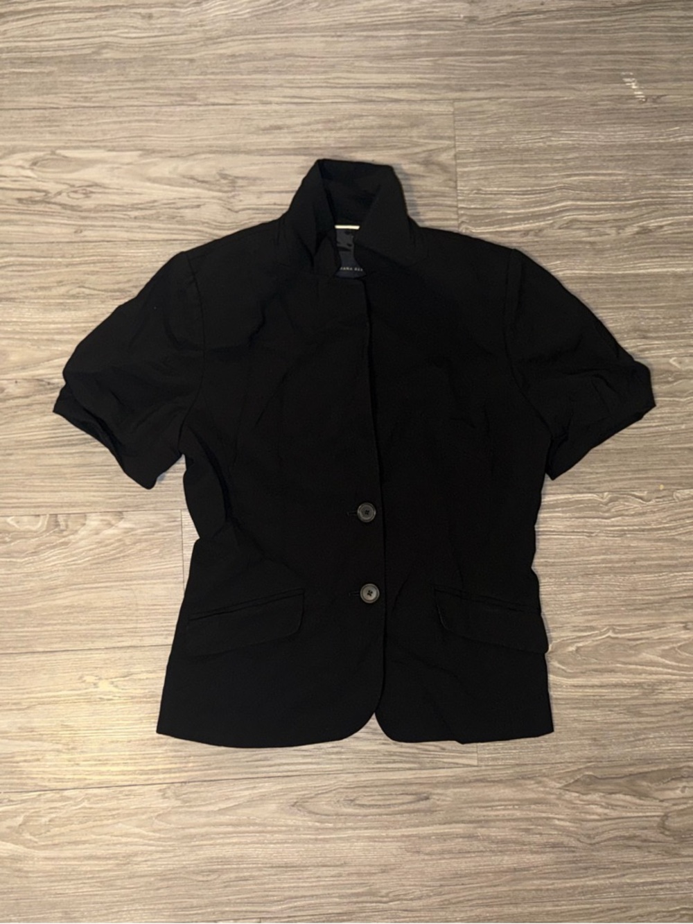 Banana Republic Short Sleeve Blazer Button Up Black Women’s Sz 6 Formal Causal